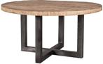 NIEUWE eettafel - ELEONORA 150 x 150 - Mango & Steel, Huis en Inrichting, Ophalen, Rond, Nieuw, Vijf personen of meer