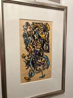 Krijttekening van Theo Wolvekamp Cobra Kunstenaars, Antiek en Kunst, Ophalen