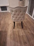 Fauteuils en velours beige, Maison & Meubles, Chaises, Enlèvement, Utilisé