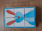 Janod houten blokpuzzel dieren 6 stuks/6 dieren, Ophalen of Verzenden, Gebruikt