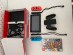 Nintendo Switch + super mario 3d world + Bowser’s Fury, Games en Spelcomputers, Ophalen, Zo goed als nieuw, Met 2 controllers