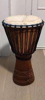 Djembe Afrikaanse trommel. Hoogte 63 CM. Diameter 32 cm., Ophalen