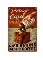 Koffie blikken decoratie plaat, Ophalen of Verzenden, Zo goed als nieuw, Reclamebord