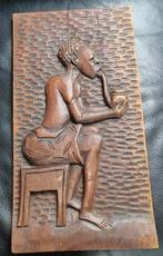 Tableau sculpté Africain, Enlèvement