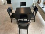 Ikea tafel en 4 stoelen., Huis en Inrichting, Tafels | Eettafels, Gebruikt, Ophalen