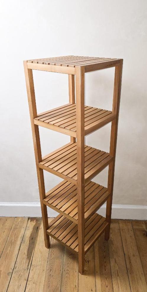 Massief houten rekje met 5 niveaus - Multifunctioneel, Huis en Inrichting, Woonaccessoires | Etagères, Zo goed als nieuw, Ophalen of Verzenden