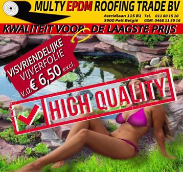 VIJVER & DAK- FOLIE SPOTGOEDKOOP  v.a. € 6,50 m² excl. beschikbaar voor biedingen