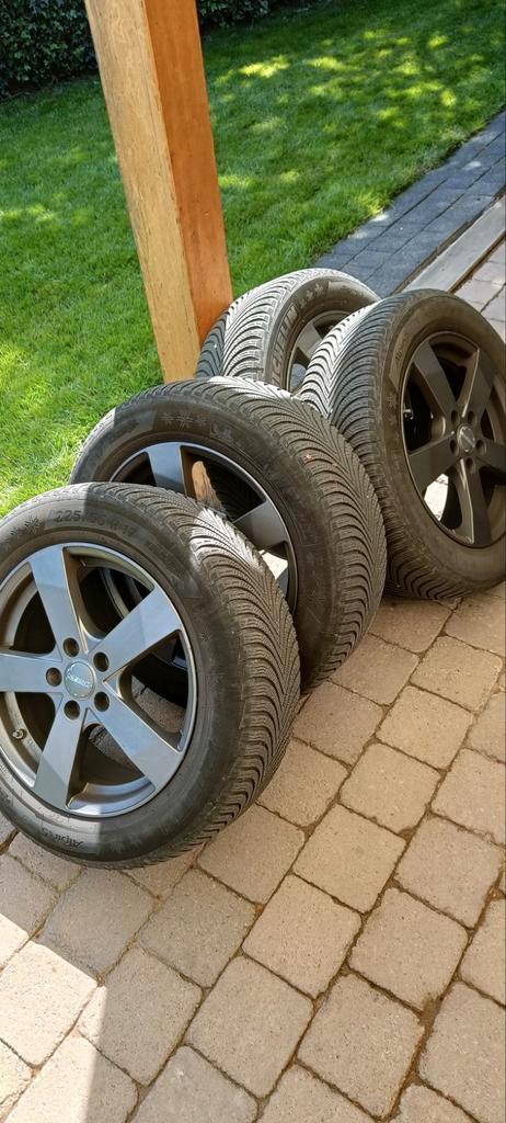 winterbanden Michelin Alpin 5 op velgen Renault Talisman,enz, Auto-onderdelen, Banden en Velgen, Banden en Velgen, Winterbanden