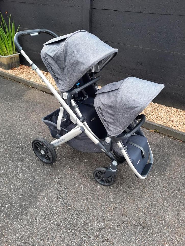 Compleet Buggyset  tweeling + draagmanden + maxi cosi, Kinderen en Baby's, Buggy's, Zo goed als nieuw, Overige merken, Ophalen