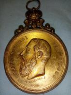 Gedenkpenning Leopold II 1881, Postzegels en Munten, Verzenden, Brons