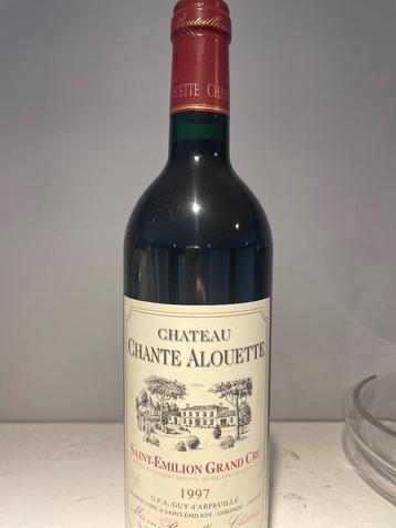 ch chante alouette 1997 st emilion grand cru, Enlèvement