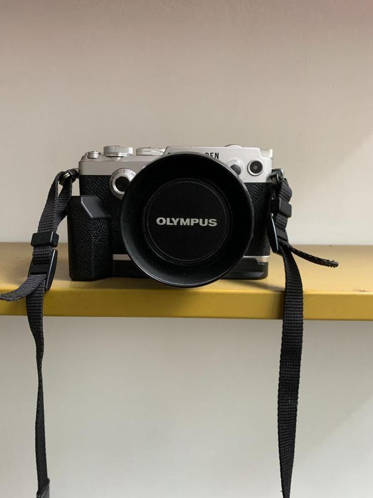 Olympus PEN-F zilver Totaalpakket, Audio, Tv en Foto, Fotocamera's Digitaal, Gebruikt, Compact, Olympus, Geen optische zoom, Ophalen