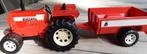 Joustra - tractor met aanhangwagen - vintage, Kinderen en Baby's, Gebruikt, Ophalen of Verzenden