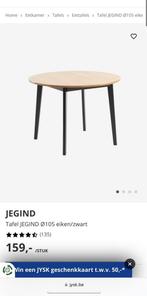 Jysk table ronde 105 cm diamètre, Huis en Inrichting, Tafels | Eettafels, Ophalen, Zo goed als nieuw