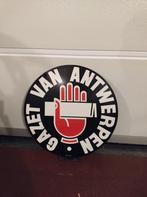Oud reclamebord gazet van Antwerpen (krantenwinkel), Ophalen, Gebruikt, Reclamebord