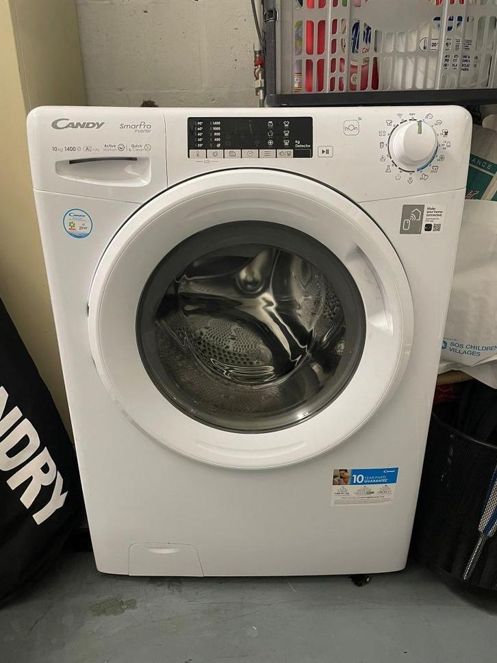 Wasmachine, Elektronische apparatuur, Wasmachines, Zo goed als nieuw, Voorlader, 8 tot 10 kg, 1200 tot 1600 toeren, Energieklasse A of zuiniger