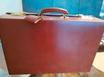 DEGAND – Mallette vintage cuir véritable – état 100%, Enlèvement ou Envoi, Cuir