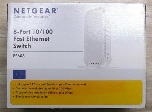 NETGEAR FS608 commutateur réseaux 8 ports, Informatique & Logiciels, Commutateurs réseau, Neuf, Enlèvement ou Envoi