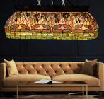 Mega Grote Tiffany hanglamp/woonkamerlamp/keukenlamp, Ophalen, Zo goed als nieuw, Glas