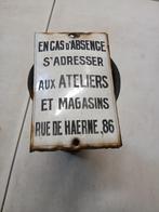 Plaque émaillée, Collections, Marques & Objets publicitaires, Enlèvement ou Envoi, Utilisé, Panneau publicitaire