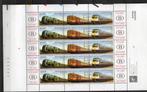 Année 2001 : feuille complète 2993-2995 ** - Trains. 75ème a, Ophalen, Treinen