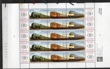 Année 2001 : feuille complète 2993-2995 ** - Trains. 75ème a beschikbaar voor biedingen