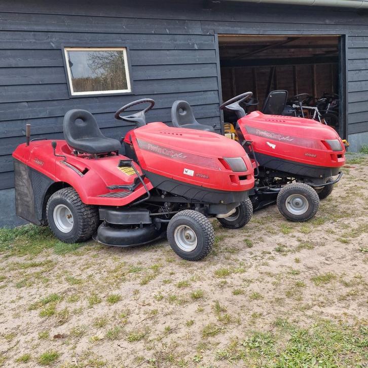 2 tondeuses hydrostatiques Castelgarden Twincut 13,5 ch + ba, Jardin & Terrasse, Tondeuses autoportées, Comme neuf, Bac de ramassage