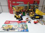 lego 10734 juniors bouwwerf met kraan bulldozer, Ensemble complet, Lego, Enlèvement ou Envoi