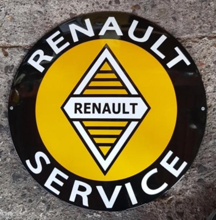 Renault service emaillen reclame bord garage showroom borden, Verzamelen, Merken en Reclamevoorwerpen, Zo goed als nieuw, Reclamebord