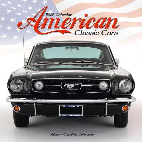 Amerikaanse klassieke autokalender 2026, Diversen, Kalenders, Nieuw, Jaarkalender, Ophalen of Verzenden