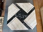 Marmeren salontafel marmer travertin retro fossiel, Huis en Inrichting, Ophalen, Zo goed als nieuw