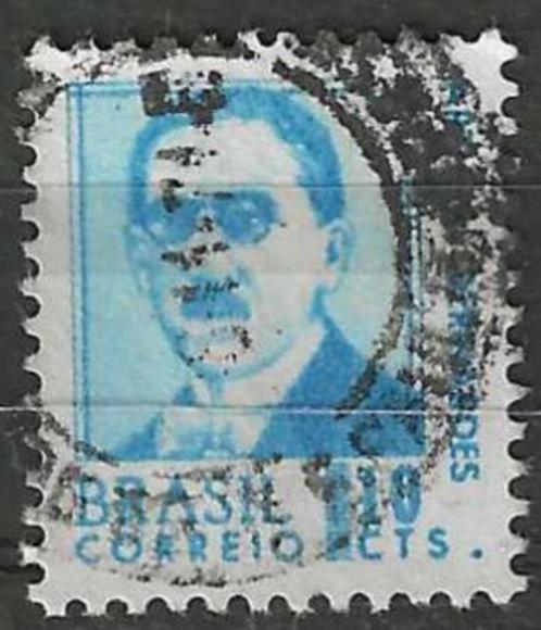 Brazilie 1968 - Yvert 842 - Artur da Silva Bernardes (ST), Timbres & Monnaies, Timbres | Amérique, Affranchi, Envoi
