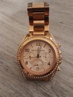 MICHAEL KORS DAMESHORLOGE GEELGOUD KLEURIG MET DIAMANTJES, Handtassen en Accessoires, Horloges | Dames, Ophalen of Verzenden