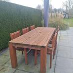 Tuinset in teak, Tuin en Terras, Ophalen, Gebruikt