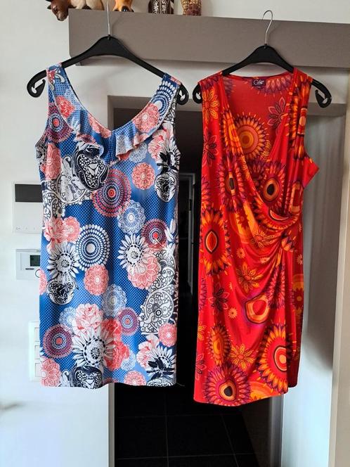 Jurk in travelstof,  zomerjurk 42 en XXL, Kleding | Dames, Jurken, Zo goed als nieuw, Maat 42/44 (L), Ophalen of Verzenden