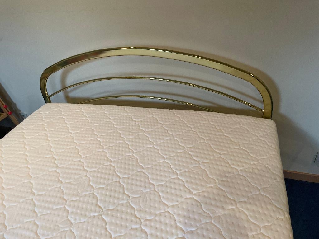 bed voor 2 personen, Maison & Meubles, Chambre à coucher | Lits, Comme neuf, Deux personnes, 160 cm, 200 cm, Métal, Autres couleurs