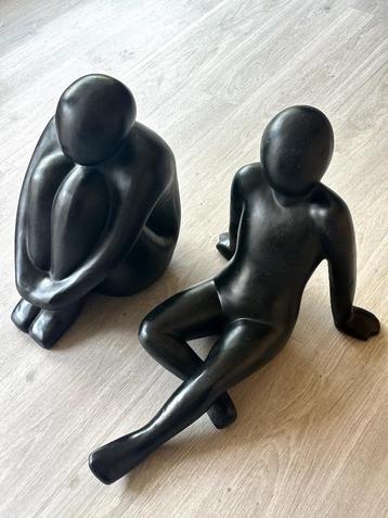 Standbeeld int/ext zwart Terrazzo polyresin niew- 95€/stuk beschikbaar voor biedingen