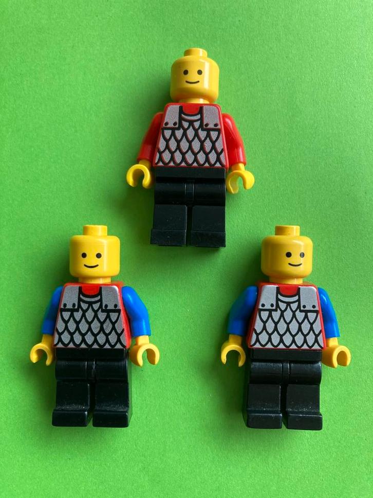 Lego ridder minifigs (3x), Kinderen en Baby's, Speelgoed | Duplo en Lego, Zo goed als nieuw, Lego, Losse stenen, Verzenden