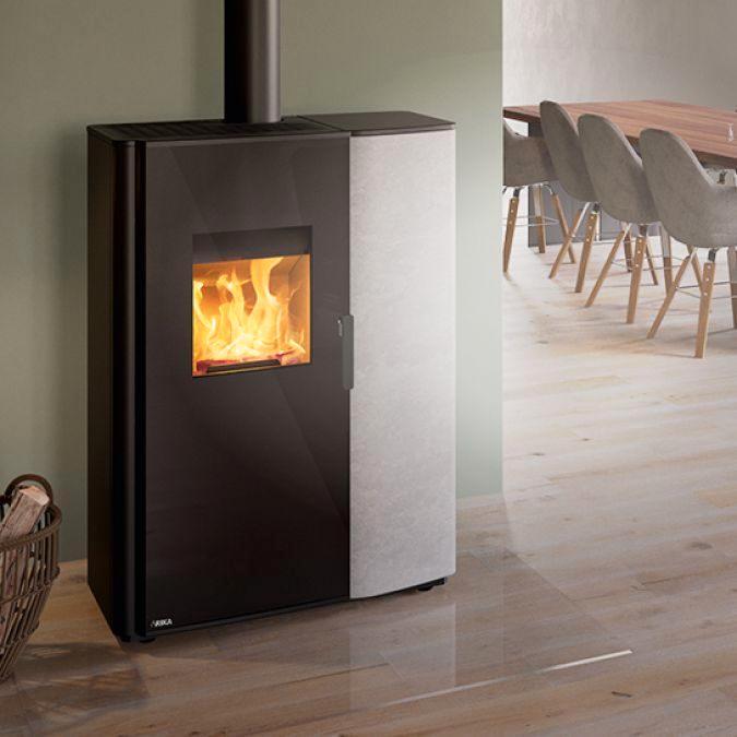 Pellet- houtkachel Rika Paro Zwart BA AANBIEDING, Maison & Meubles, Accessoires pour la Maison | Autre, Neuf, Enlèvement ou Envoi