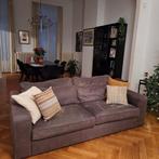 Salon hoek en 3-zit taupe, Huis en Inrichting, Zetels | Complete zithoeken, Ophalen, Stof