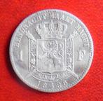 1886 1 frank NL sans point Léopold 2, Postzegels en Munten, Munten | België, Verzenden, Zilver, Losse munt