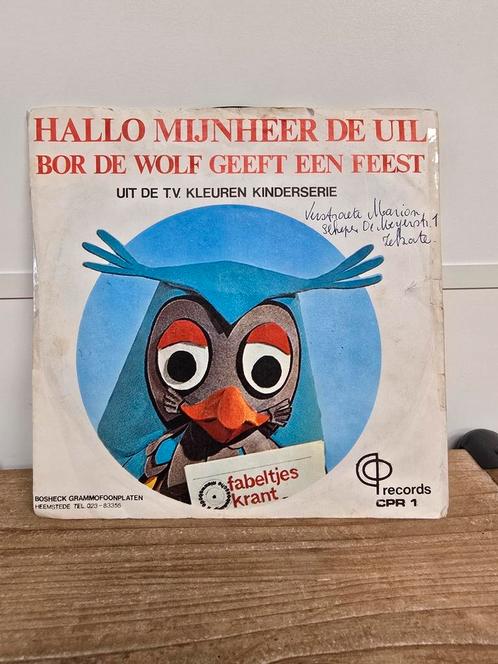 Hallo meneer de uil, Cd's en Dvd's, Vinyl | Kinderen en Jeugd, Zo goed als nieuw, Ophalen of Verzenden