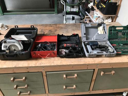 Lot elektrisch handgereedschap, Doe-het-zelf en Bouw, Gereedschap | Overige machines, Gebruikt, Ophalen