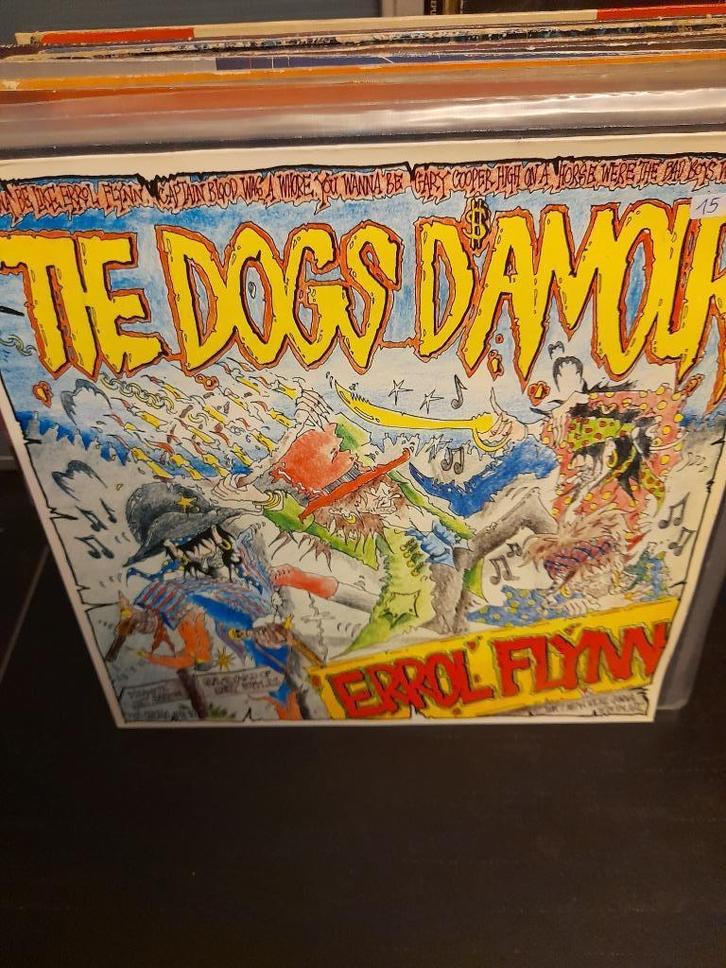 lp - the dogs d'amour - errol flynn - vak 6, Cd's en Dvd's, Vinyl | Hardrock en Metal, Gebruikt, Ophalen of Verzenden