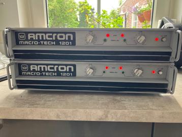 2x Crown Amcron macro tech 1201 beschikbaar voor biedingen