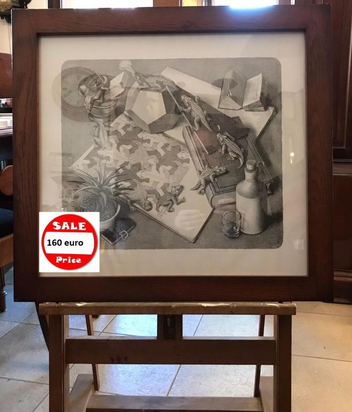 Uitverkoop  M.C. Escher  Ingelijst, Antiek en Kunst, Kunst | Schilderijen | Klassiek, Ophalen