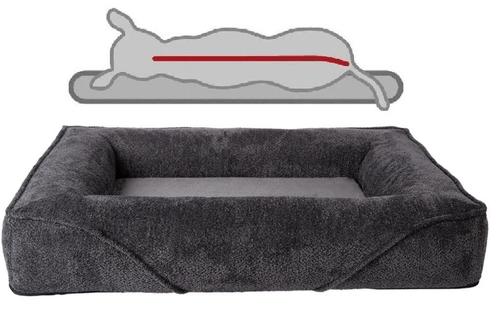 Orthopedische Hondenmand Korfu Antraciet XL, Dieren en Toebehoren, Hondenmanden, Nieuw, Pluche, Ophalen