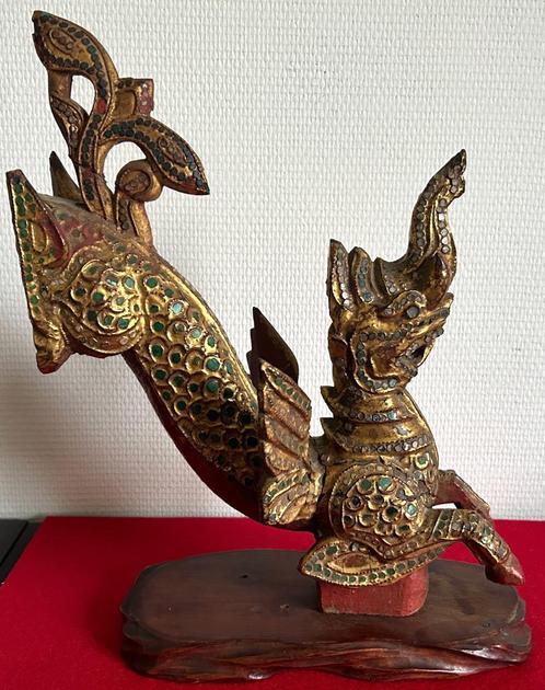 Rare Dragon Mandalay de Birmanie en Bois Fin 19ème Siècle, Antiquités & Art, Art | Art non-occidental, Enlèvement ou Envoi