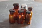 Diverse antieke apothekerspotten, getint glas, Zakelijke goederen, Overige Zakelijke goederen, Ophalen of Verzenden