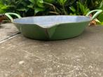 OUDE PAN IN GROEN EMAILLE VINTAGE., Antiek en Kunst, Ophalen of Verzenden